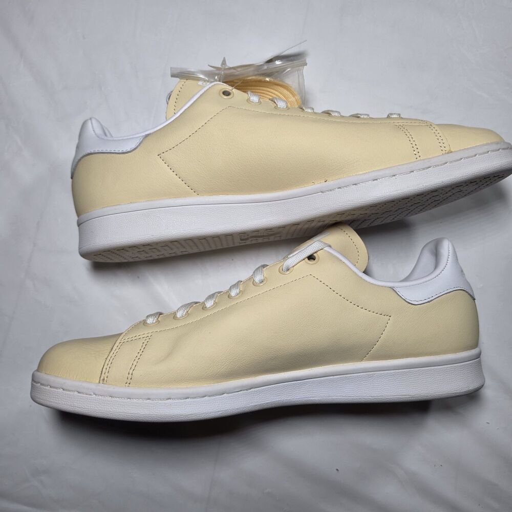 Adidas Mens Stan Smith BD7438 Light Yellow Lace Up Sneakers Shoes Size 11.5 NEW - Picture 9 of 10